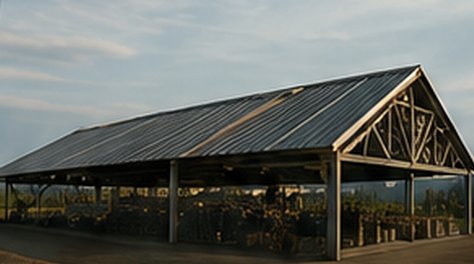 Galpão agroindustrial construído